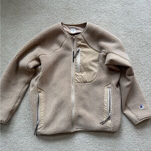 Champion Beige Sherpa Jacket